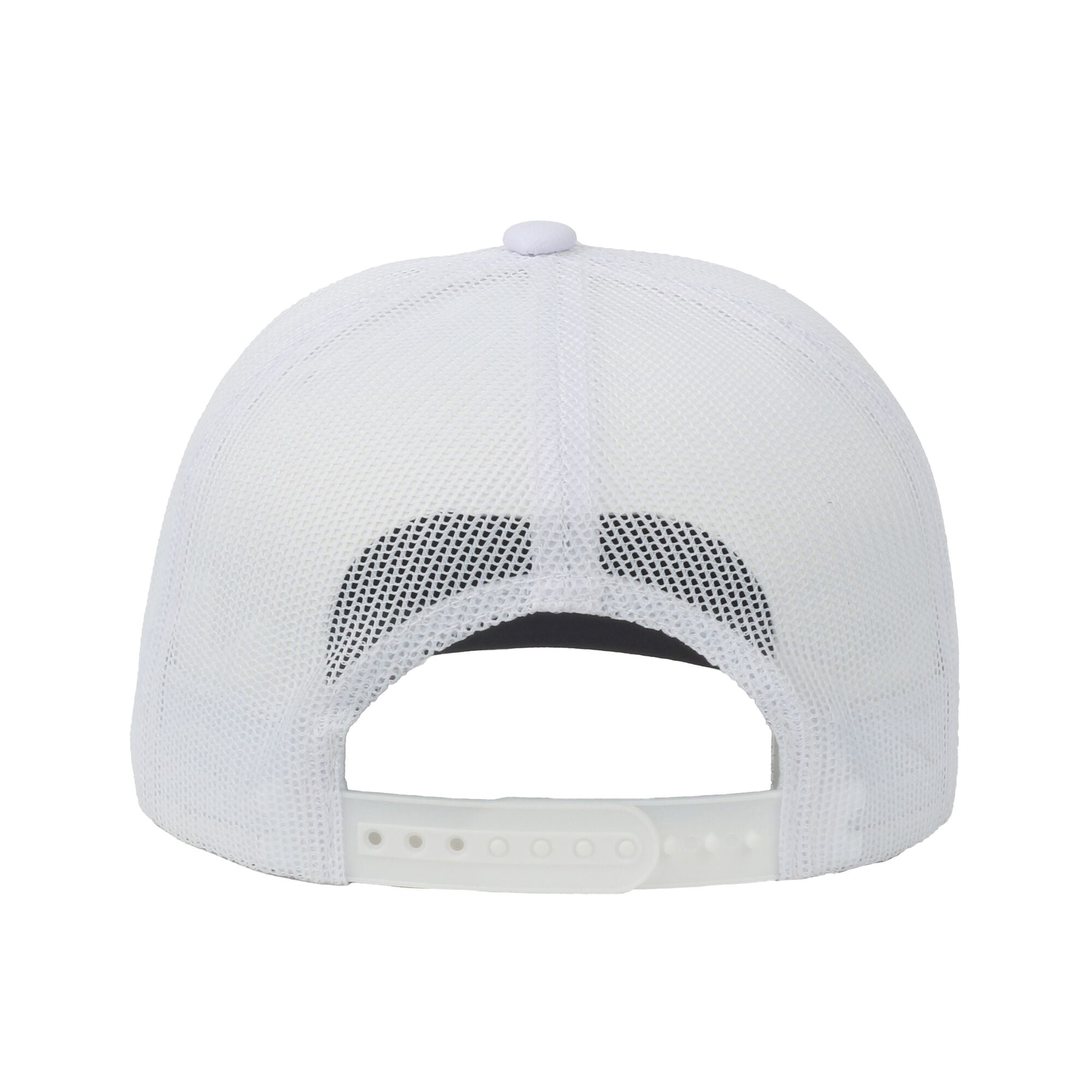 White/White Snook 5-Panel Fishing Cap – Unstructured, Flat Bill Snapback, One Size