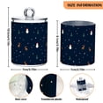thumbnail image 5 of Yayeee 2 Pack Qtip Holder Bathroom Cotton Swab Canister with Lid Clear Dispenser Set, Christmas Whimsy, 5 of 6