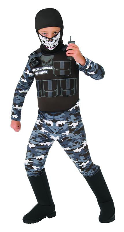 Special Opps Boys Child Secret Police Task Force Halloween Costume-S ...