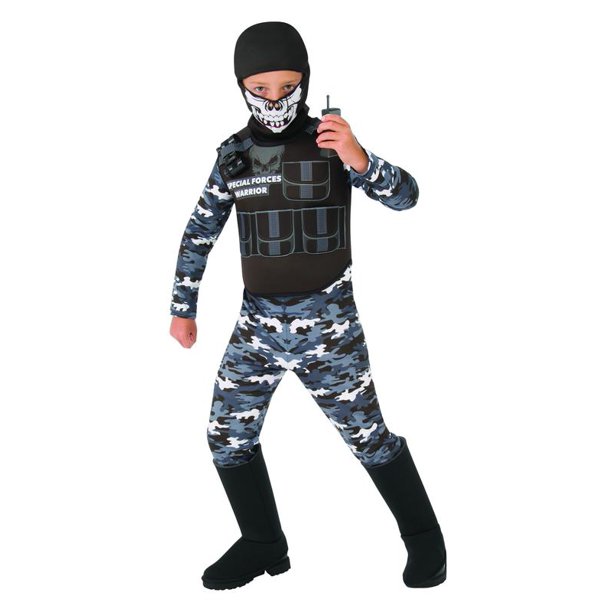 Special Opps Boys Child Secret Police Task Force Halloween Costume-S ...