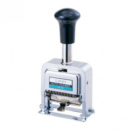 Lion Pro-Line Heavy-Duty Automatic Numbering Machine, 8-Wheel, 1 ...