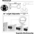 thumbnail image 5 of Yeyebest Black Industrial Adjustable Curtain Rod Set, 34”-58” [-] 34”-58”, 5 of 7