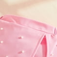thumbnail image 5 of DJDLJWCJ Girls Outfit Sets Girls Stripe Printed T Shirt and Summer Lightweight Shorts with Hat Pink Size 3Y, 5 of 8