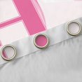 thumbnail image 4 of Manfei Princess Bowknot Letter Monogrammed H Black Out Curtains for Kids Girls,Teens Women Shabby Chic Bow Tie Initial Curtains Pack of 2 (42x63 Each),Super Cozy Room Decor, 4 of 6