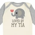 thumbnail image 4 of Inktastic Tia Loves Me Baby Elephant Boys or Girls Long Sleeve Baby Bodysuit, 4 of 5