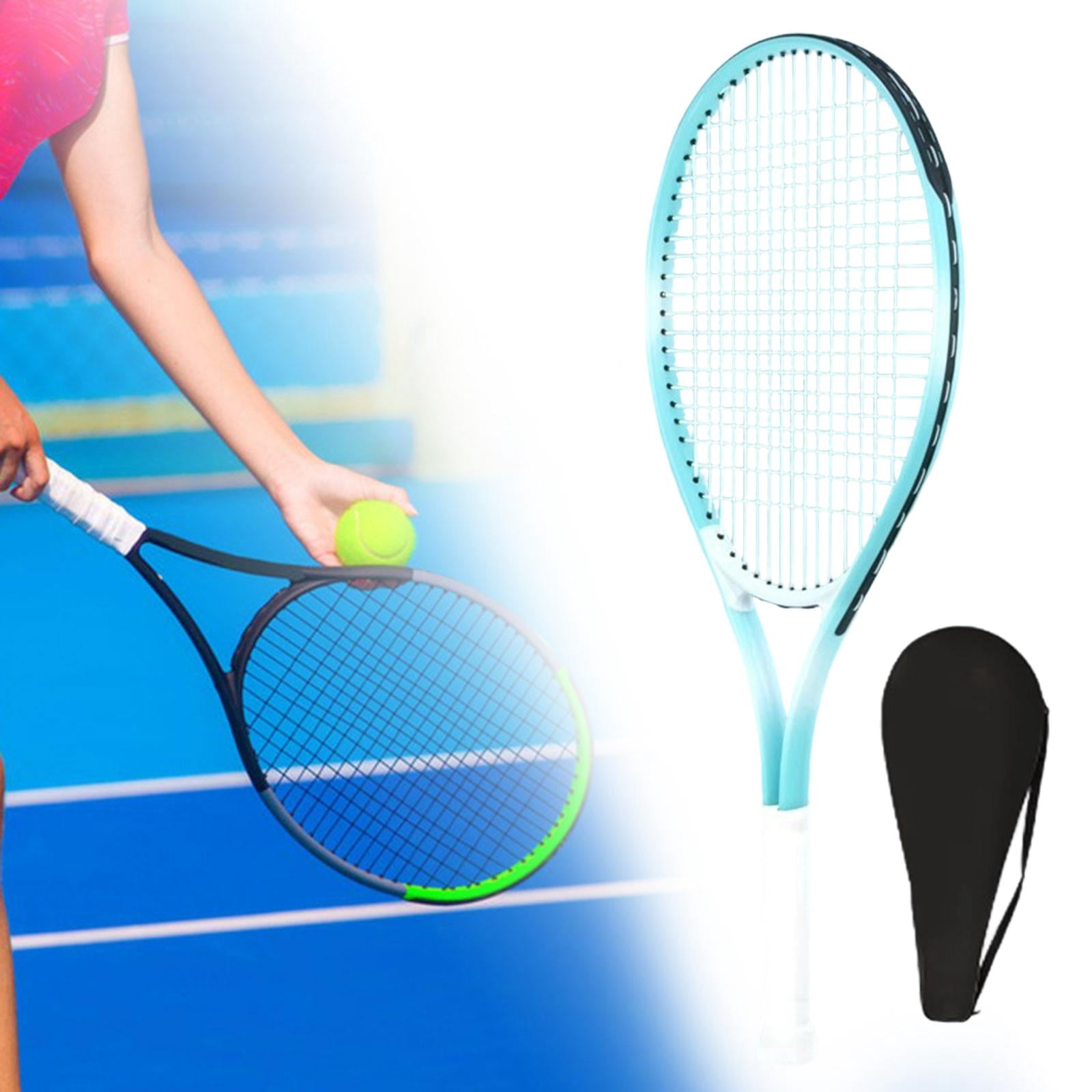 harayaa Adult Alloy Tennis Racket Portable Pre Strung Racket for Training Tennis Racquet Blue