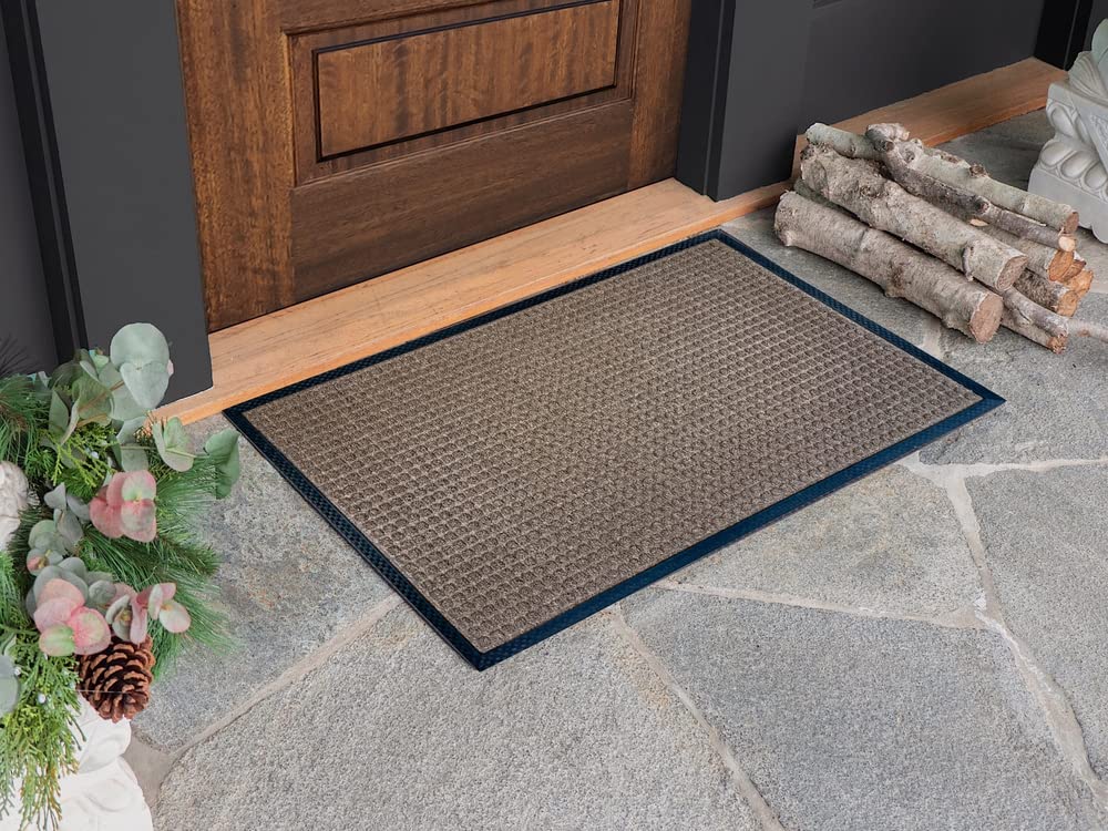 Envelor Front Door Mat Indoor Outdoor Entrance Doormat Non Slip Durable Floor Mat for Entry Mat Kitchen Rugs Home Decor Rugs Heavy Duty Mat Welcome Mat, 24 x 36 Inches, Brown