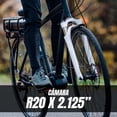 thumbnail image 2 of Cámara para Bicicleta PIAGO R20 X 2.125 Válvula Americana 12561, 2 of 4