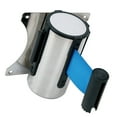 thumbnail image 2 of Barrière de Queue Murale Stanchion Contrôle de Foulée Ruban de Barrière Rétractable 3m Bleu, 2 of 4