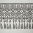 thumbnail image 6 of 4" White Black Ivory Red Blue Gray Teardrop Fringe Venice Lace Trim Sold By 15", 6 of 6