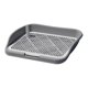 thumbnail image 1 of Soporte para empapadores, inodoro abierto para perros, bandeja reutilizable para orinar, jardín Gris, 1 of 9