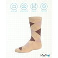 thumbnail image 6 of MeMoi  Classic Argyle Mercerized Cotton Blend Crew Socks - Boys - Male, 8, Tan, 6 of 7