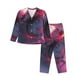 thumbnail image 1 of Fotbe Astronaut Riding Fiery Horse Conjunto de Pijama de Manga Larga para Mujer con Estampado, Ropa de Dormir de 2 Piezas, Conjunto de Casa Suave y Cómodo con Bolsillos-XX-Large, 1 of 7