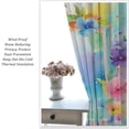 thumbnail image 5 of Floral Curtains Colorful Flowers Floral for Home Bedroom Living Room Colorful Darkening Window Drapes Set 2 Panels,63x63 Inches, 5 of 8