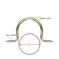 thumbnail image 2 of Uxcell 1inch Iron 2 Holes Rigid Pipe Strap Tension Tube Clamp 50 Pack, 2 of 5
