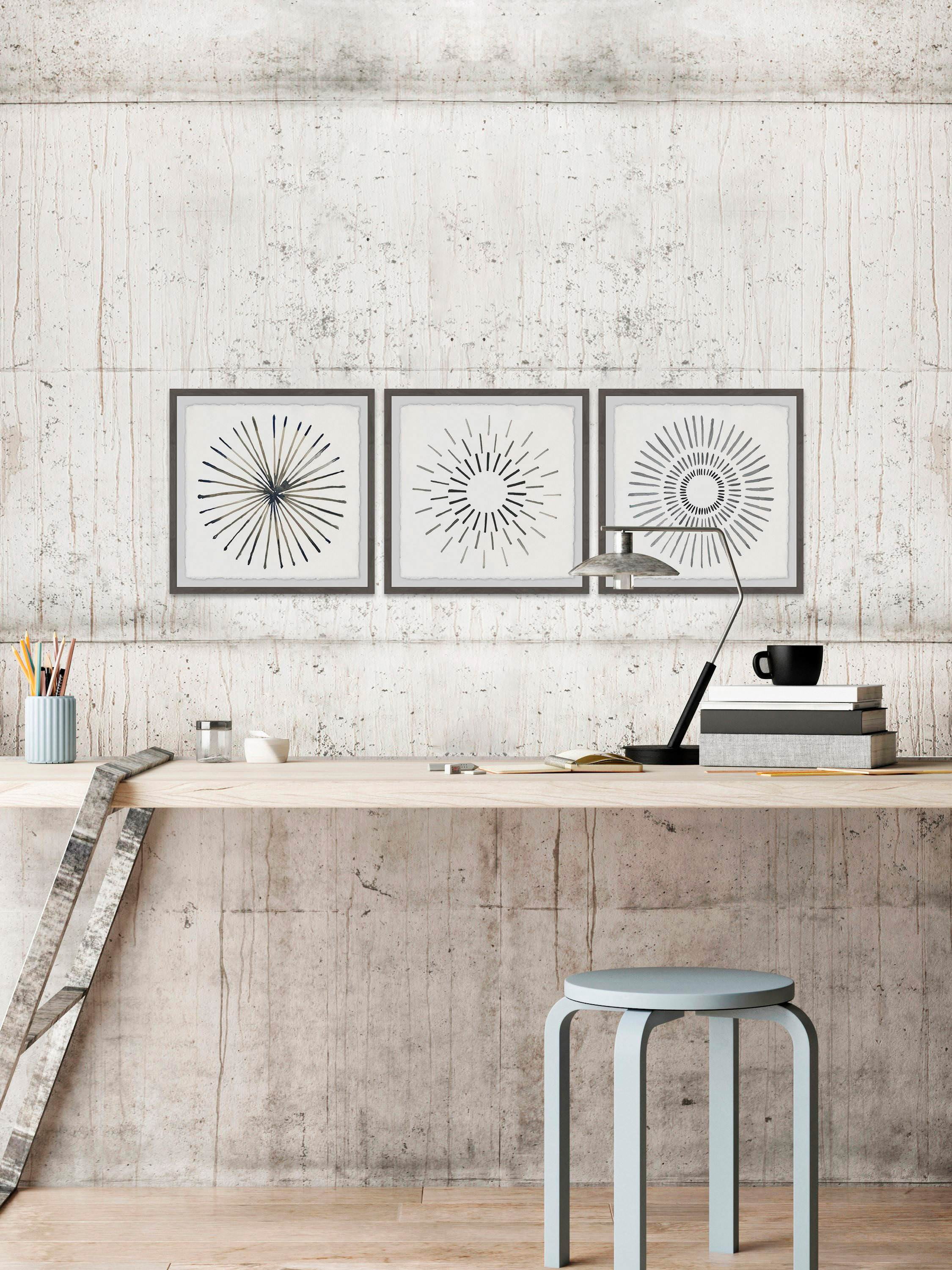Marmont Hill Circle Lines II Triptych
