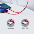 thumbnail image 2 of Usb 2.0 Type A Male To Dual Micro Usb Male Splitter Y Charging Cable Cord For, 2 of 5