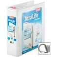 thumbnail image 3 of Cardinal XtraLife ClearVue Non-Stick Locking Slant-D Binder, 3" Cap, 11 x 8 1/2, White, 3 of 5