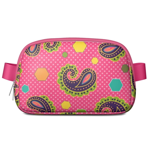 Classic Floral Belt Bag – Paisley Fanny Pack with Abstract Bohemian Pattern and Chic Vintage Design
