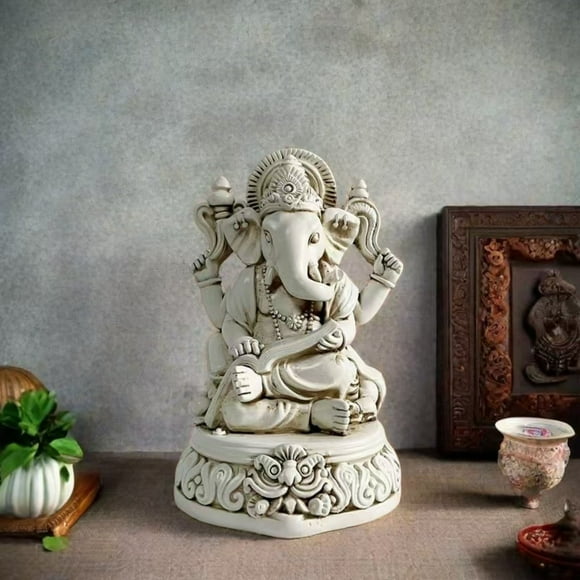 EGNMCR Décoration Maison, Décoration de Chambre Sud-Est Asiatique de Richesse Sud-Asiatique Indien Bouddha Artisanat en Résine Noir Blanc Optionnel Dieux Word is Dieux Word