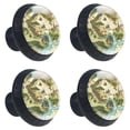thumbnail image 2 of 4 Pcs Map Knobs for Kitchen Cabinet Cupboard Dresser Bookcase Drawer Pulls Handles Round Home Decor, 2 of 8