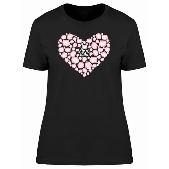 Love You Heart Of Diamond Tee Women's -Image by Shutterstock