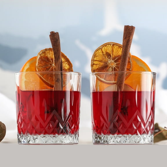 LAV Old Fashioned Glasses Set of 6 - Whiskey Glasses Set 11.25 Oz - Scotch Glasses for Men and Women