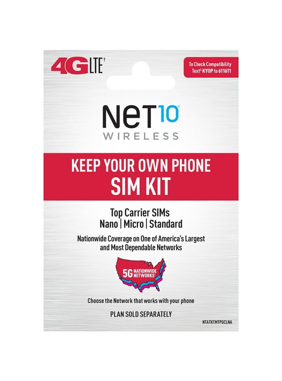 Net10 $40 Bring Your Own Phone Mini Activation Kit