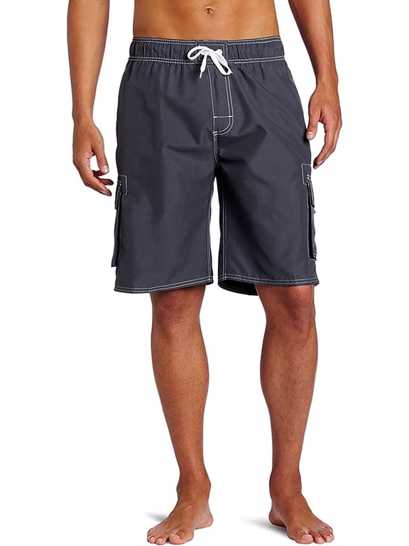 Buy Kanu Surf Boys' atrix Plaid Swi Trunk in Cheap Price on