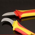 thumbnail image 4 of Cuchillo de herramientas, cuchillo de electricista aislado, cuchillo de electricista de calidad importada, cuchillo pelacables tipo hoz con forma de gancho, 4 of 4