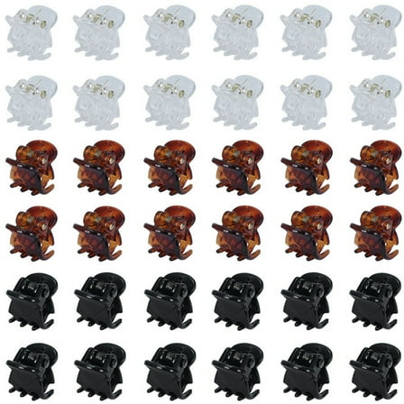 PAVO Mini Small Hair Clips Hair Styling Accessories Pin Barrettes, Assorted Color, 36 Pieces