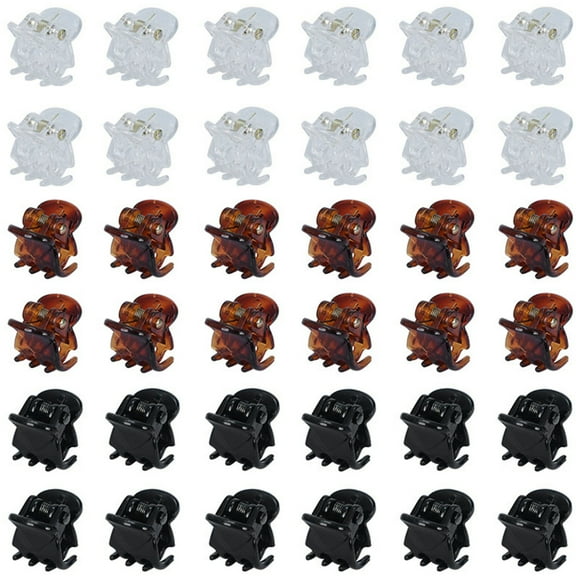 PAVO Mini Small Hair Clips Hair Styling Accessories Pin Barrettes, Assorted Color, 36 Pieces