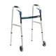 thumbnail image 1 of Andador plegable con gatillo de liberación Drive Medical 10226-1, acero cepillado, 1 of 5