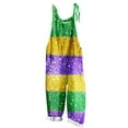 thumbnail image 2 of Gmdeguo Dungarees for Women Wide Leg Jumpsuit With Pocket Loose Fit Carnival Print Romper Overalls Casual Loose Baggy Pocket Jumpsuit Fashion Playsuit Trousers, 2 of 5