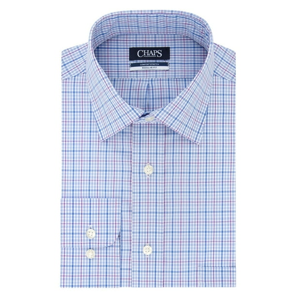 Chaps Mens Chaps Regular Fit Comfort Stretch Spread Collar Dress