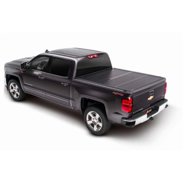 BAK Industries Tonneau Cover 226121 BAKFlip G2; Hard Panel Fold-Up; Lockable Using Tailgate Handle Lock; Black; Aluminum; Can Be Used With BAK Tool Box