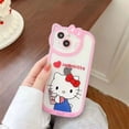 thumbnail image 4 of Sanrio Hello Kitty kawaii Cartoon Phone Case For iPhone 15 14 13 12 11 Pro Max 7 8 Plus XR XS MAX Y2K Girl Anti Fall Back Cover FJH FJH, 4 of 6