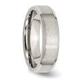 thumbnail image 6 of Stainless Steel 6mm Brushed Mens Ring Band Size 9.5, 6 of 8