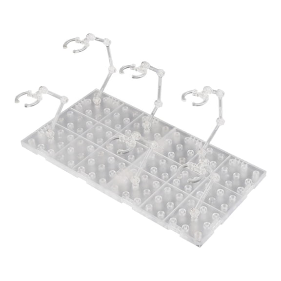 Base Display Stand Support for 1/144 Figures Toys Clear 30x15x10cm