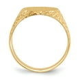thumbnail image 2 of Solid 14k Yellow Gold Men's Engravable Signet Ring (16mm) - Size 9.5, 2 of 5