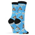 thumbnail image 2 of Oooh Yeah Women'S Jyinstyle Sock It Up Blue Crew Socks - Poop, 2 of 3