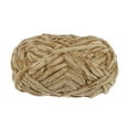 thumbnail image 1 of Super Bulky Polyester Light Khaki Velvet Chenille Yarn, 87 Yards, 1 of 7