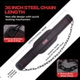 thumbnail image 5 of Weightlifting Dip Belt with Chain, Heavy Duty 550-650 lbs Capacity, for Dips and Pull-ups,Black, 5 of 5