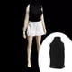 thumbnail image 2 of Chaleco de cuello alto a escala 1/12, camiseta sin mangas con cuello de tortuga, jersey informal de moda hecho a mano negro, 2 of 9