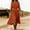 *Orange^, variant on ClodeEU Women's Linen Blend Grewneck Long Sleeve High Waist Maxi Dress,Casual Tunic Flowy Dress Blue,Women's Plus L