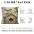 thumbnail image 5 of PHYHOO Vintage Flower with Birds Nest Decorative Throw Pillow Covers  Linen Farmhouse Pillow Cases Cushion Covers Toss Throw Pillowcase  for Living Room/Couch/Bed (Bird Floral Nest) White, 5 of 5