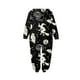 thumbnail image 4 of Family Halloween Pjs Matching Sets Halloween Print Long Sleeve Zippered One Piece Pajama Hooded Jumpsuit Winter Halloween Pjs Family Set, 4 of 4
