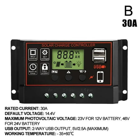 

Solar Charging Controller Photovoltaic Panel Street Controller 12V/24V< J2Y8