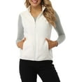 thumbnail image 2 of Women's Vest Outerwear Soft Sleeveless Zip Jackets  Classic Fit with Zip up Pockets, 2 of 6