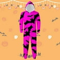 thumbnail image 2 of oqasdz Halloween Family Matching Outfits Hooded Jumpsuits Loungewear for Dad Stylish Homewear Casual Daily Wear Cozy Comfort Pajamas, 2 of 3
